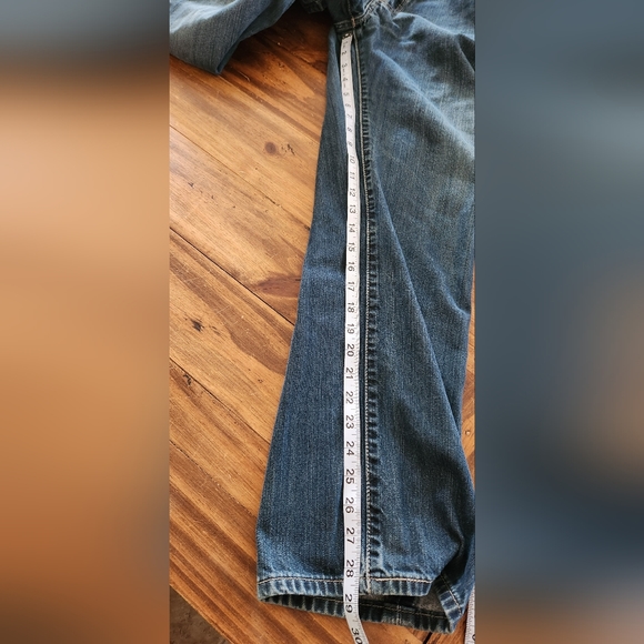 Levis 501xx Jeans Mens 34x32 (34x29) Blue Button Fly Straight Fit Distressed - Picture 14 of 16